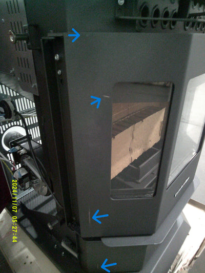 Scratch/Dent HP22 Burgundy Pellet Stove - SD8018