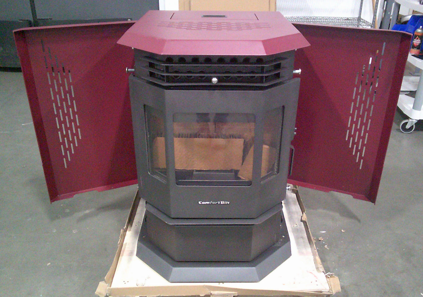 Scratch/Dent HP22 Burgundy Pellet Stove - SD8018