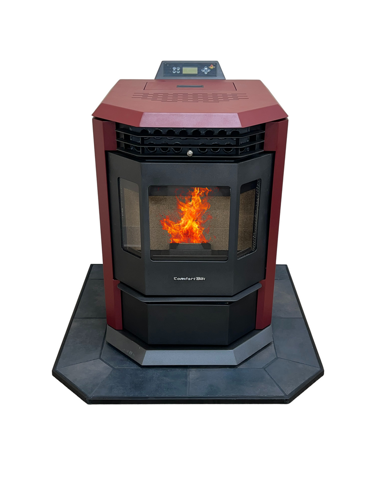 Comfortbilt HP22 Pellet Stove Hearth Pad Burgundy Combo