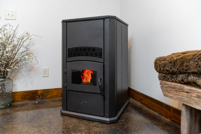 HP42 Pellet Stove In Corner Lifestyle