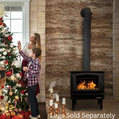 Carolina Freestanding Wood Stove Lifestyle Installed