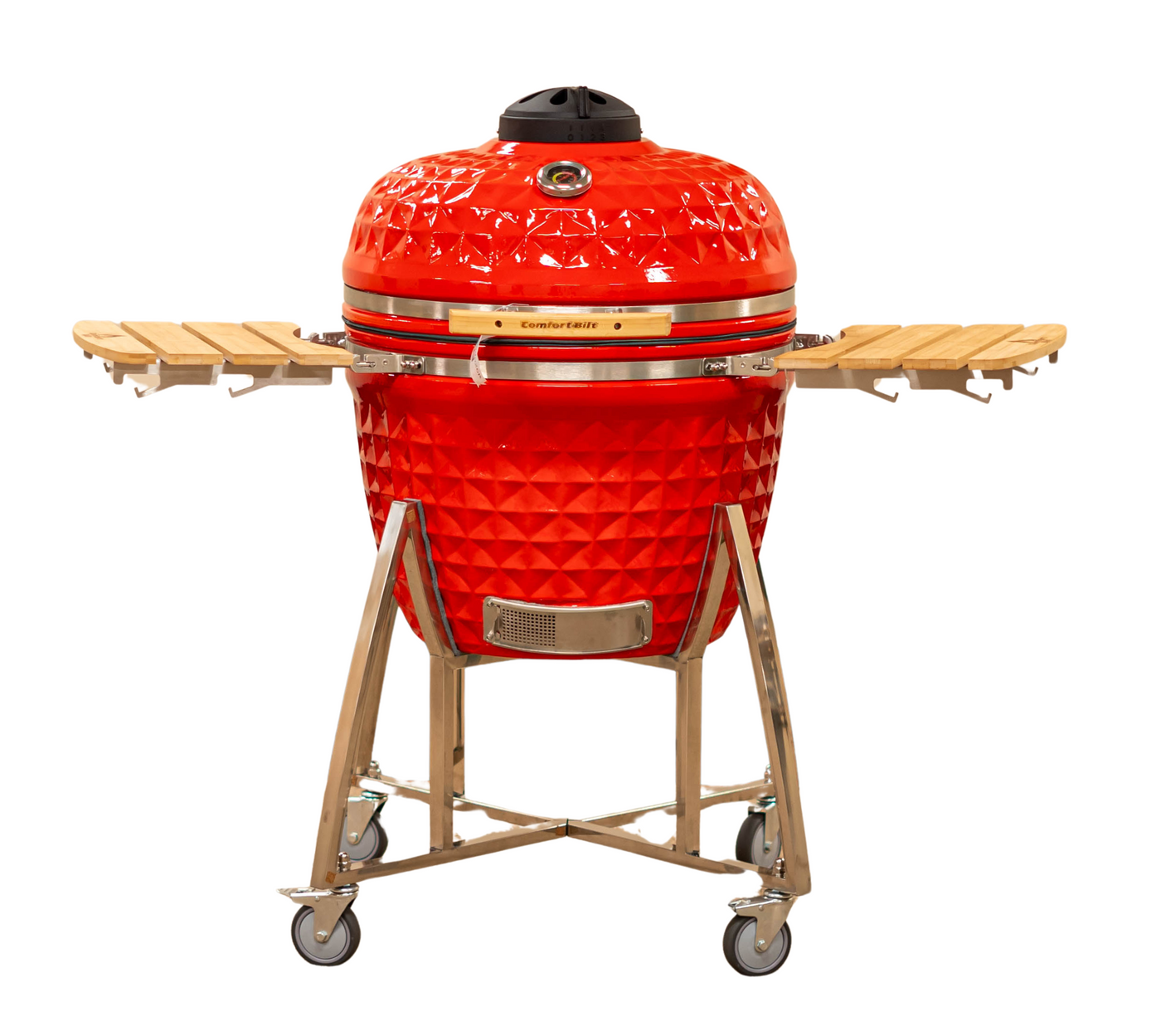 26" COALS by Comfortbilt  Kamado Grill Charcoal Ceramic Grill - Red Diamond Pattern