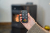 HP22 Pellet Stove Remote Control In From Of Pellet Stove