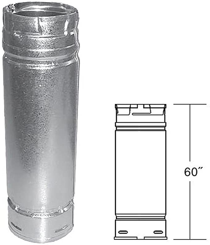 DuraVent - PelletVent 3 & 4 Inner Diameter 60 Flex Pipe - 3PVL-60F —  Fireplaces USA