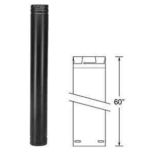 DuraVent 60 PelletVent Pro Straight Length Pipe, 4 / Black 4PVP-60B