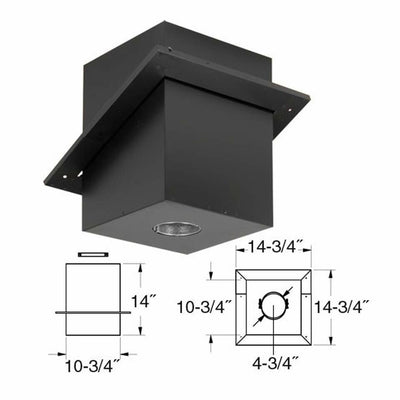 Duravent 4" PelletVent Pro Cathedral Ceiling Support - 4PVP-CS