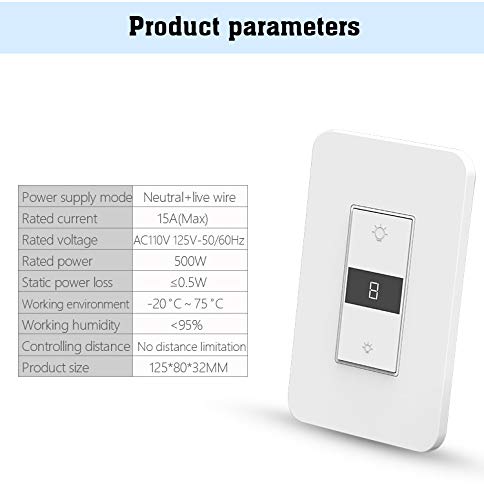 Comfortbilt Smart Home WiFi Dimmer Switch - ComfortBilt