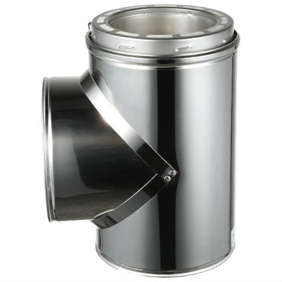 AllFuelHST Tee with Clean-Out Cap for 6" Inner Diameter Chimney Pipe