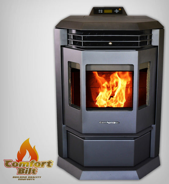 ComfortBilt HP22 Wood Pellet Stove Black 55 LB Hopper Capacity - ComfortBilt