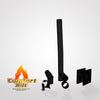 ComfortBilt 4 inch Pellet Stove Piping Kit With 90 Elbow- Black Matte